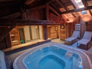 Espace détente du chalet Sapin à Champagny en Vanoise